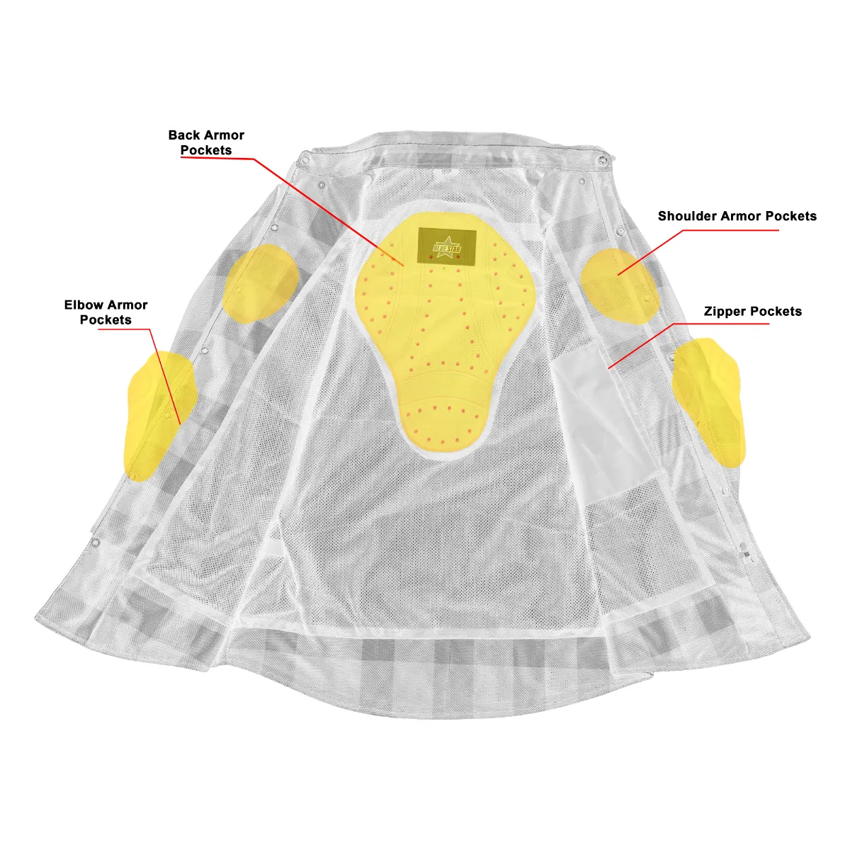 Faithful Men’s Mesh Flannel Riding Shirt - Image 4