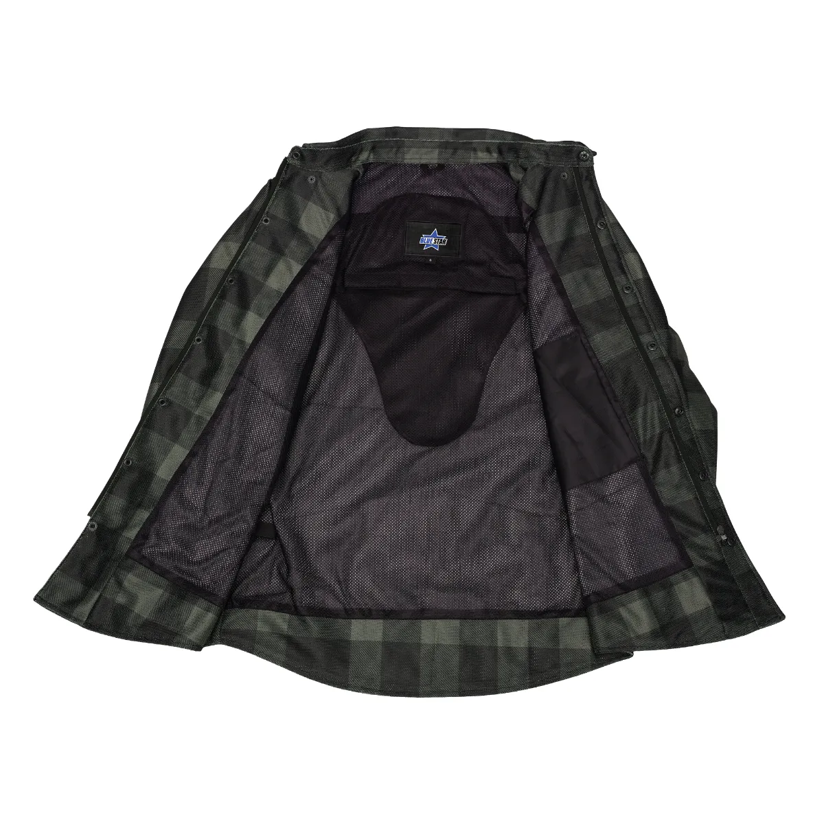 Faithful Men’s Mesh Flannel Riding Shirt - Image 5