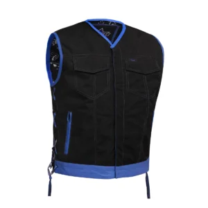 Blue Reaper Men’s Textile Motorcycle Vest
