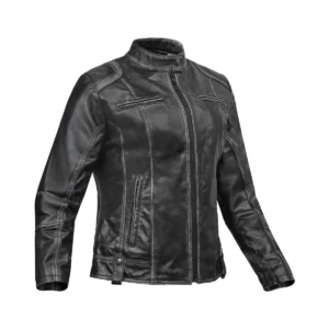 Marsha Women’s Leather Motorcycle Jacket