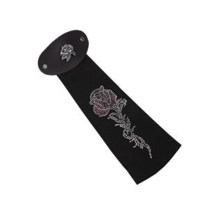 BSM00HRT-505 Sorelle Women's 10-Inch Rhinestone Rose Hair Tube