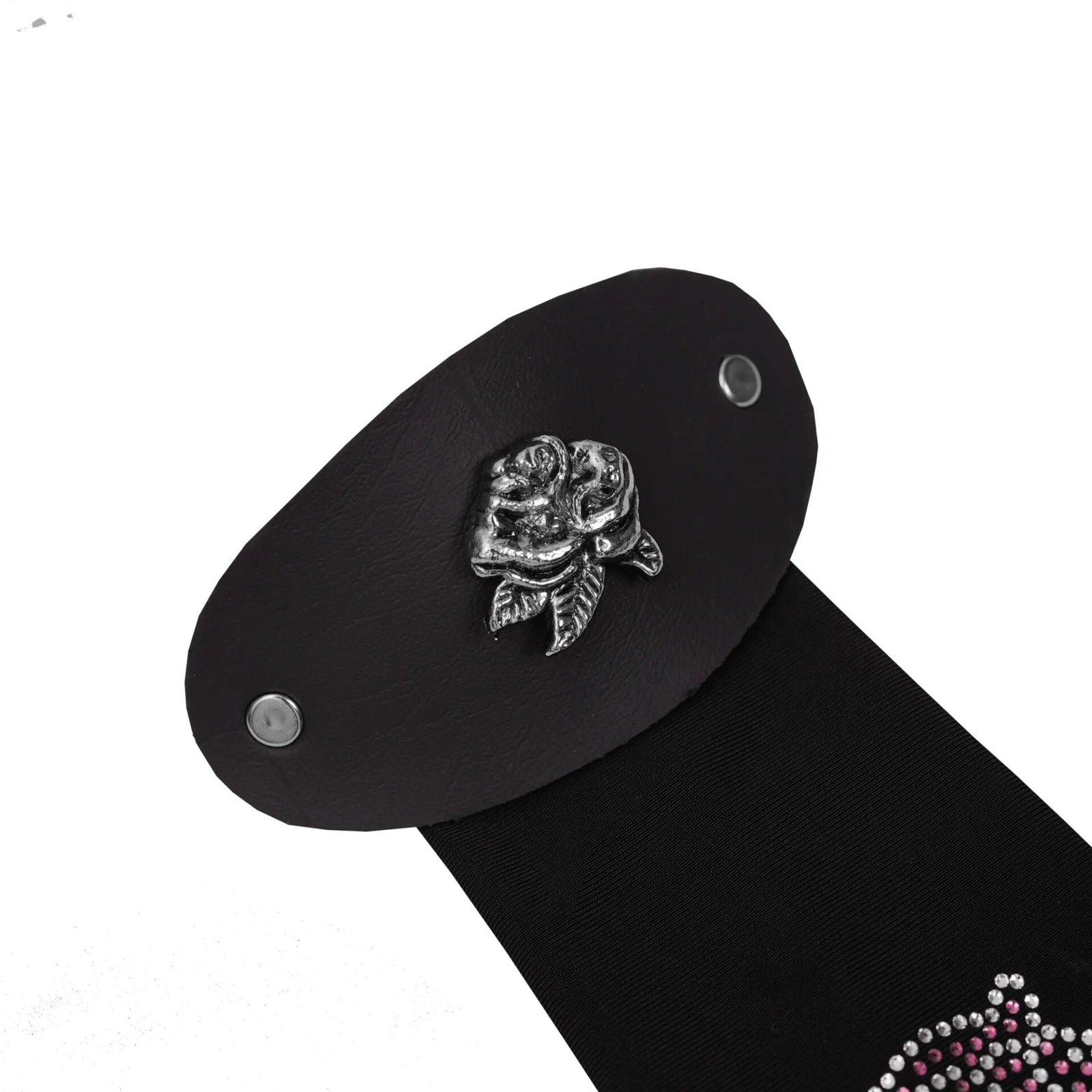BSM00HRT-505 Sorelle Women's 10-Inch Rhinestone Rose Hair Tube - Image 3