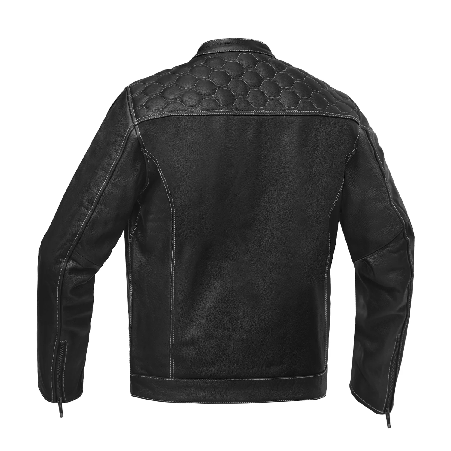 BSM5058 Conall Men's Leather Motorcycle Jacket - Image 2
