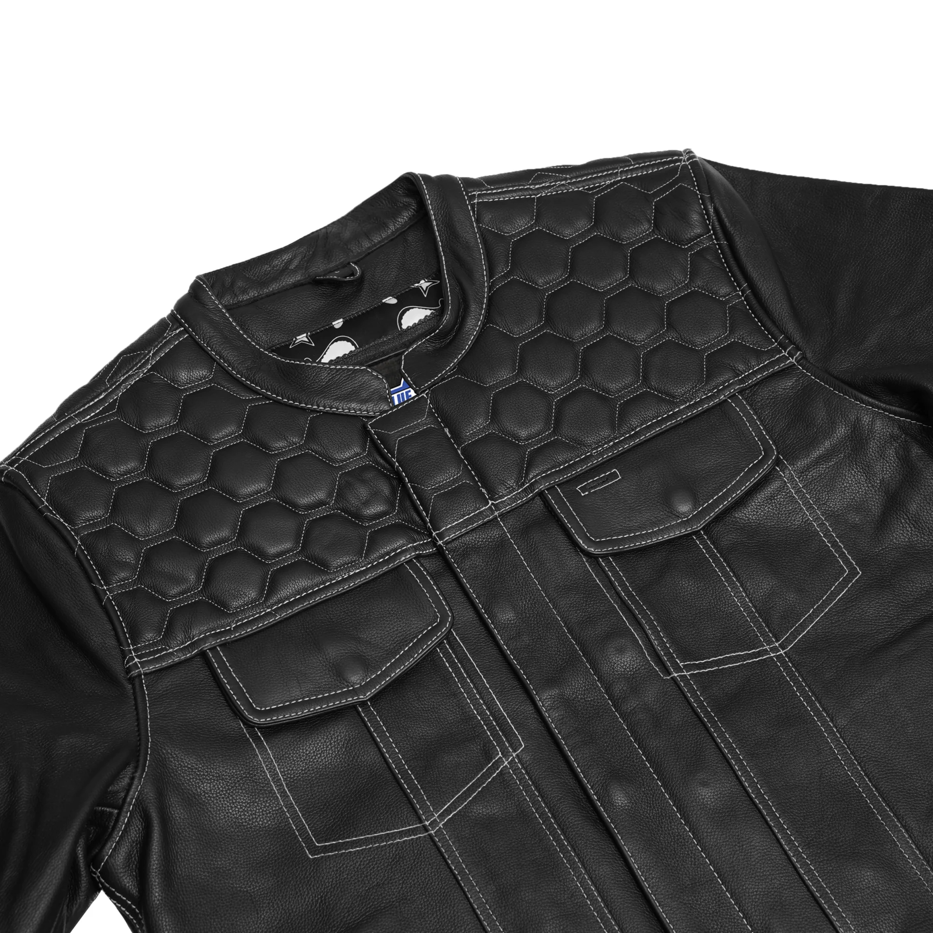 BSM5058 Conall Men's Leather Motorcycle Jacket - Image 7