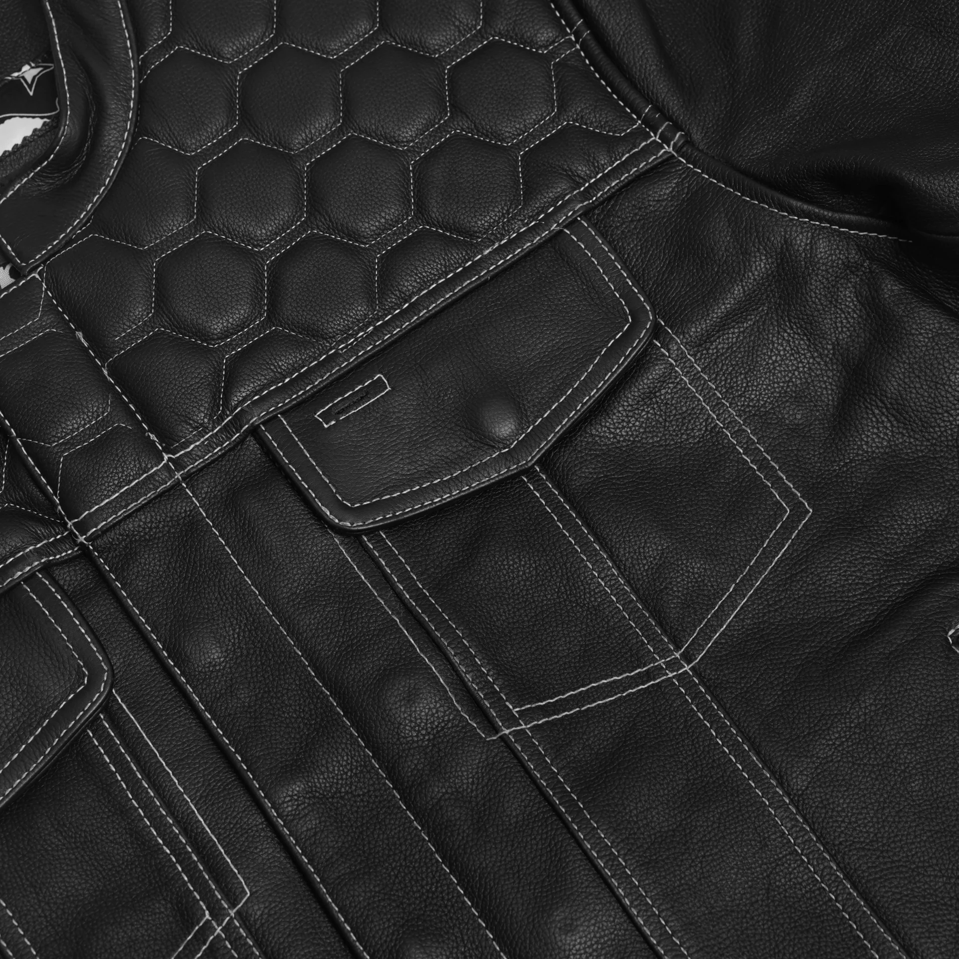BSM5058 Conall Men's Leather Motorcycle Jacket - Image 8