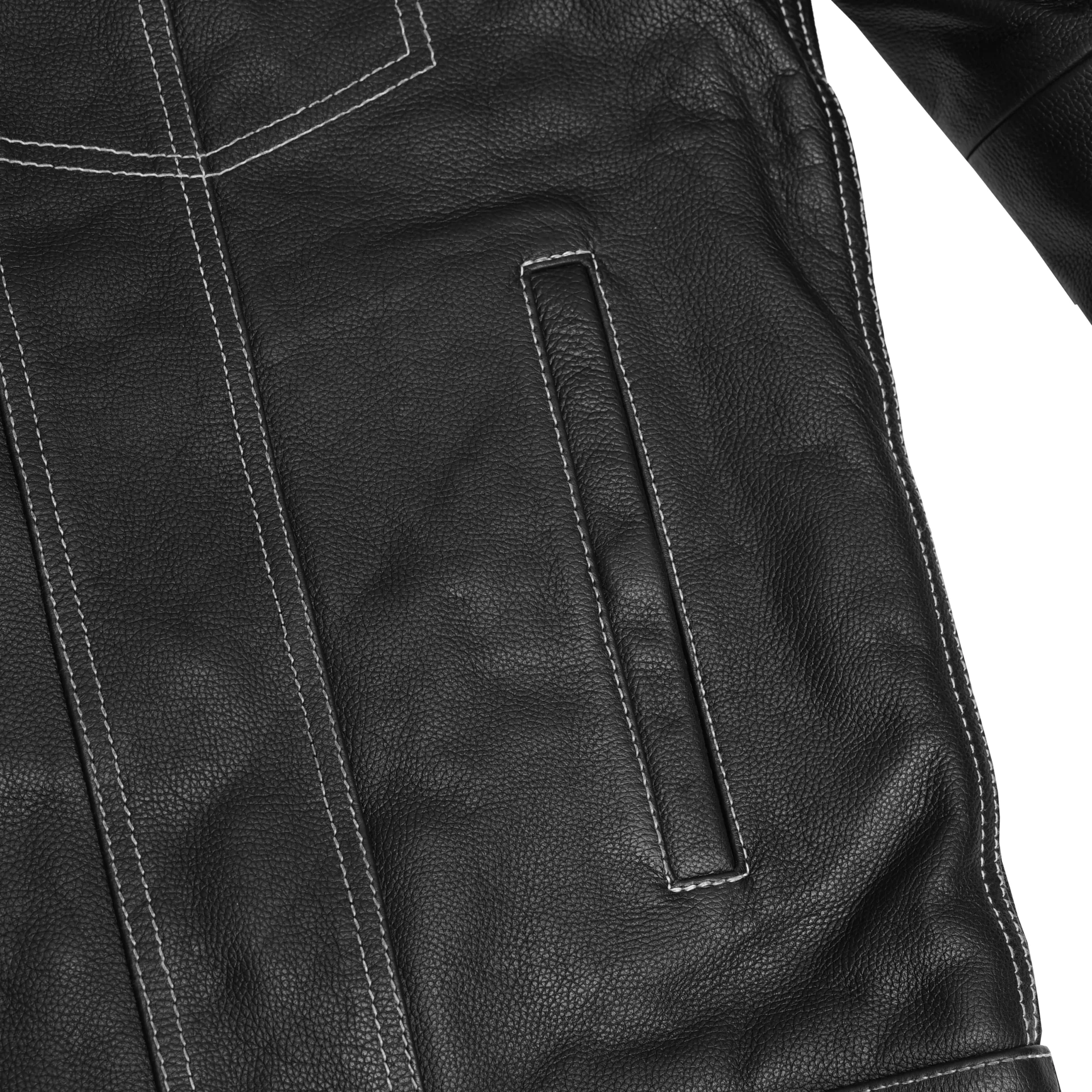 BSM5058 Conall Men's Leather Motorcycle Jacket - Image 9