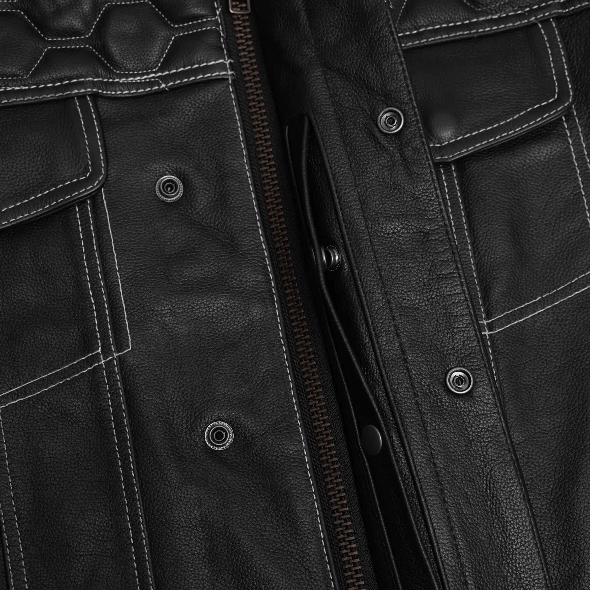 BSM5058 Conall Men's Leather Motorcycle Jacket - Image 10