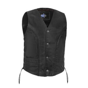 BSM5061 Homestead Men's Leather Motorcycle Vest