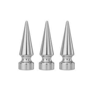 BSM00SPK102 Chrome Screw-back Spike Studs - 12mm
