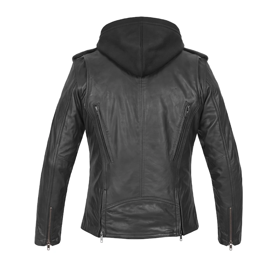 Blazing Dark Women’s Motorcycle Leather Jacket - Image 2