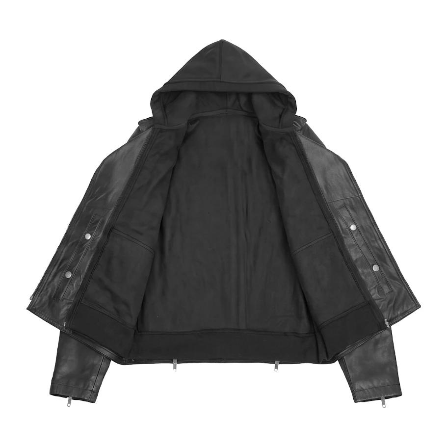 Blazing Dark Women’s Motorcycle Leather Jacket - Image 5